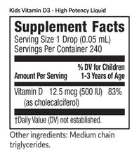 Load image into Gallery viewer, Kids Vitamin D3 - Liquid
