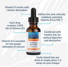 Load image into Gallery viewer, Vitamin D3 + K2 - Liquid
