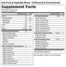 Load image into Gallery viewer, Daily Fruit &amp; Vegetable Blend - Unflavored Bottle
