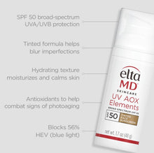 Load image into Gallery viewer, UV AOX Elements SPF 50 - Tinted
